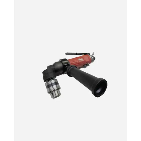 Taladro neumático de ángulo recto de perfil bajo Master Palm, mandril con llave de 1/2" y mango lateral, 500 RPM, 0,5 HP
