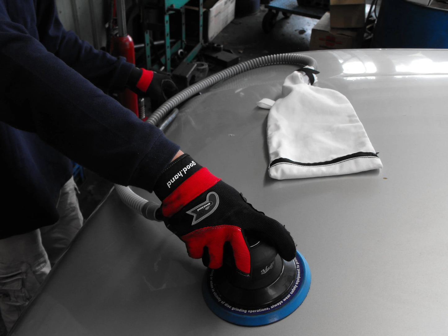 Master Palm 6-in Heavy Duty Dual Action Orbital Palm Sander with Dust Collector - 57620 - USD $280 - Master Palm Pneumatic