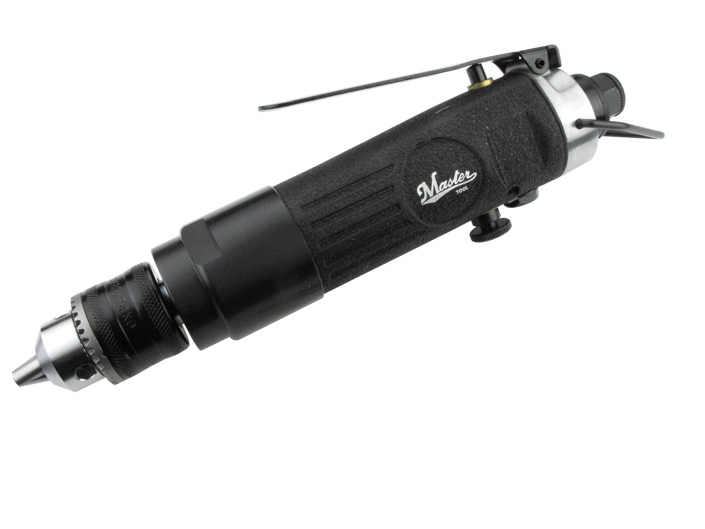 Taladro neumático recto industrial Master Palm 21460 de 3/8", con mango lateral y reversible, con mandril Jacobs con llave