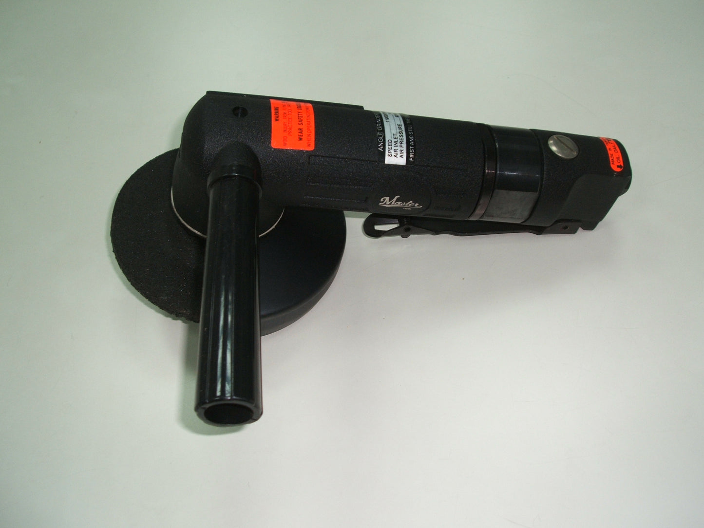 Master Palm 4.5-in Industrial Pneumatic Angle Grinder with side Handle, 1 Horsepower