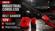 Industrial Cordless 10x330mm Belt Sander - 12V