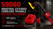 Industrial Extended Cordless Triangle Detail Polisher