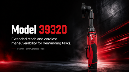 Industrial 3-Inch Extended Shaft Right Angle Cordless Power Grinder - 12V