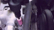 a close up of a fuel pump on a vehicle